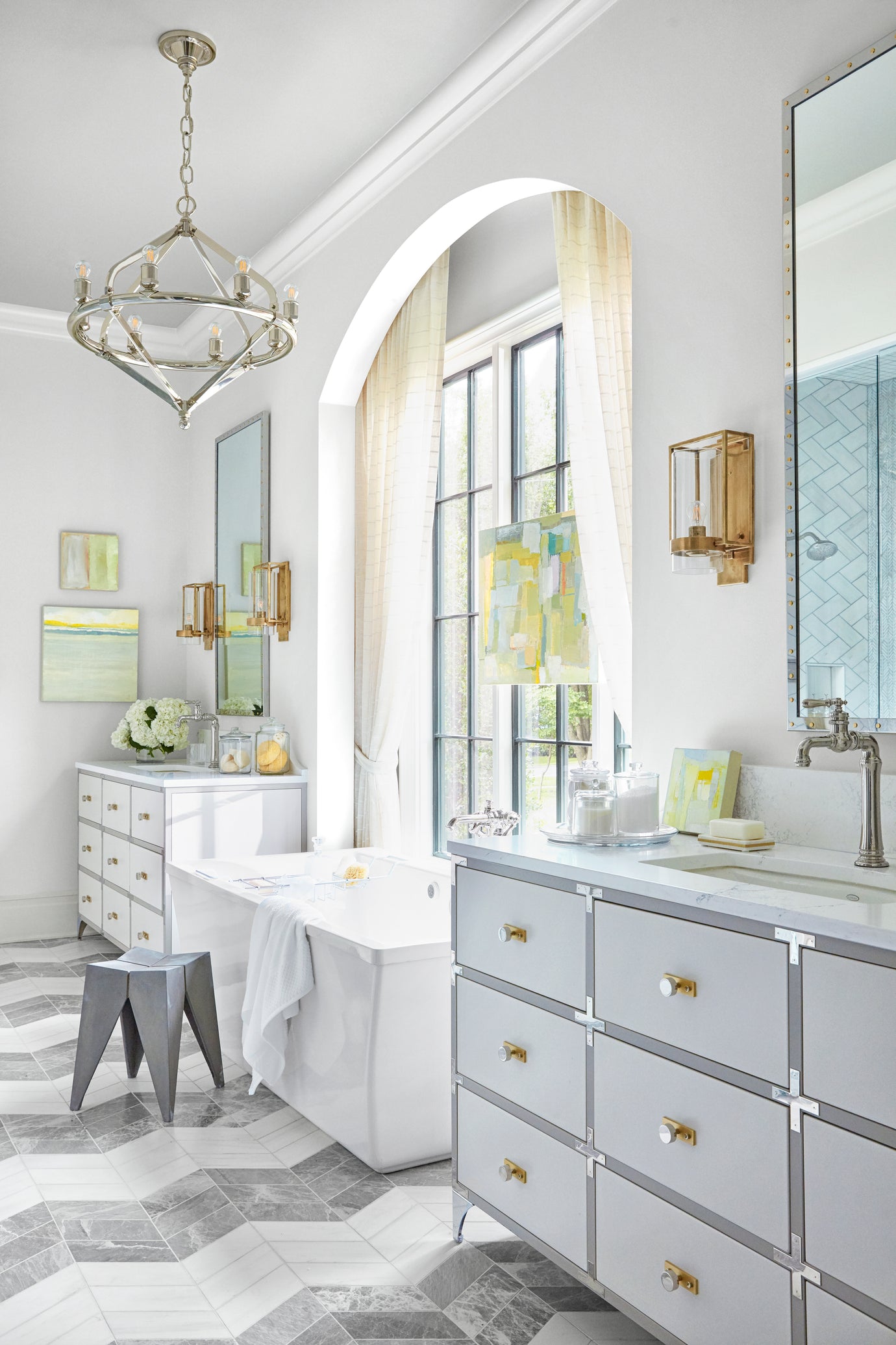 House Beautiful Whole Home Concept House 2019 Up Close:  The Master Bath