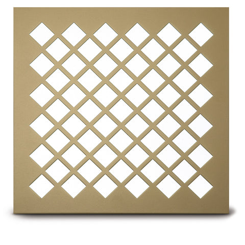 205 Diamond Perforated Grille: ¾” with ¼” bar - 56% open area