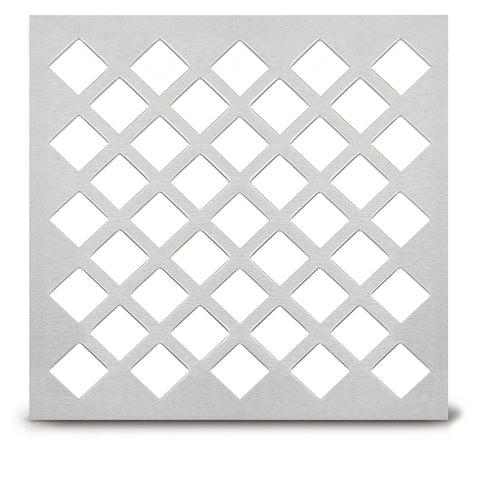 205 Diamond Perforated Grille: 1” with ¼” bar - 64% open area
