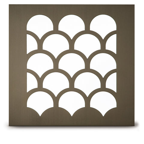 207 Shell Perforated Grille: 2 ½” pattern - 84% open area