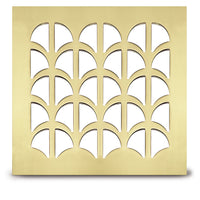 209 Half Shell Perforated Grille: 2 ½” pattern - 80% open area
