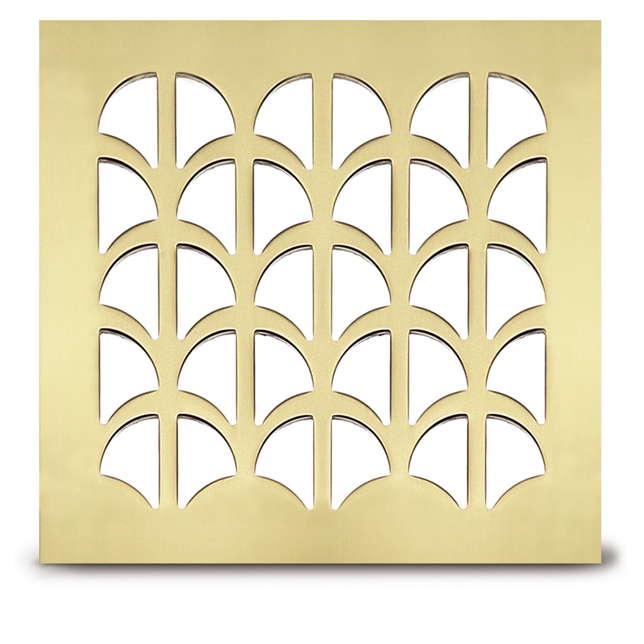 209 Half Shell Perforated Grille: 2 ½” pattern - 80% open area