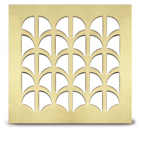 209 Half Shell Perforated Grille: 2 ½” pattern - 80% open area
