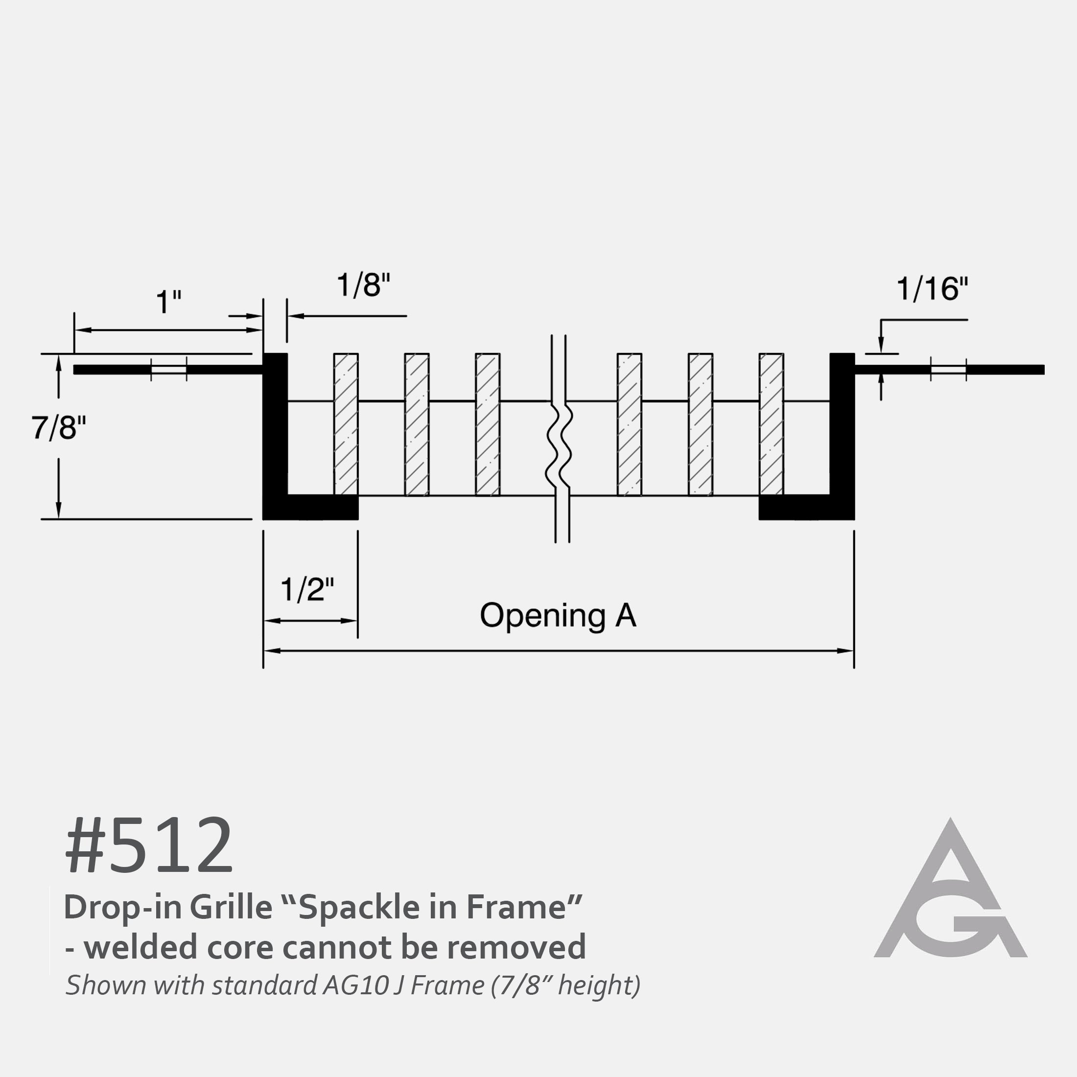 Spackle In J-Frame Bar Grille