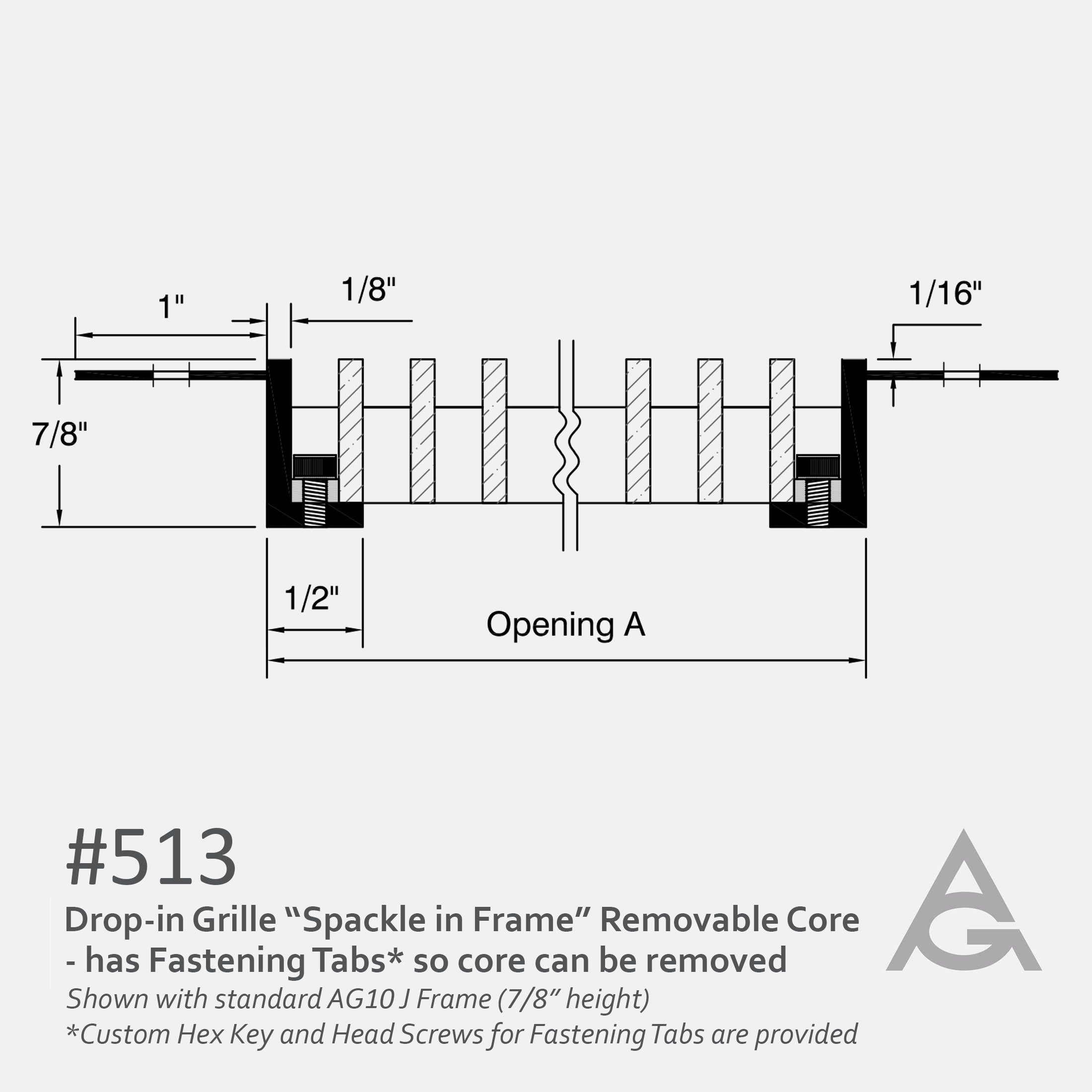 Spackle In J-Frame Bar Grille