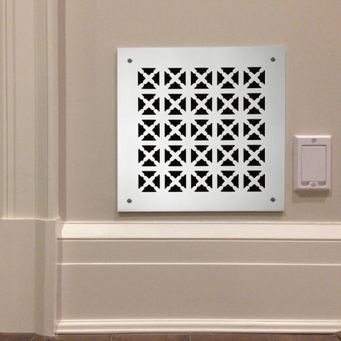 218 Cross Link Perforated Grille: 1½” pattern - 45% open area