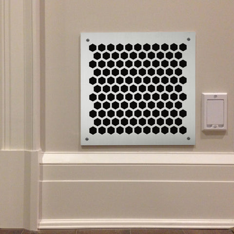 203 Honeycomb Perforated Grille: ¾” pattern - 50% open area