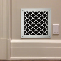 221 Tear Drop Perforated Grille: 1¾ x 1 9/16” pattern - 66% open area